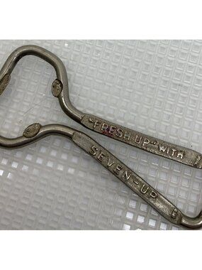 7UP Soda Pop Advertising Bottle Opener Slogan Fresh Up with Seven Up Vintage